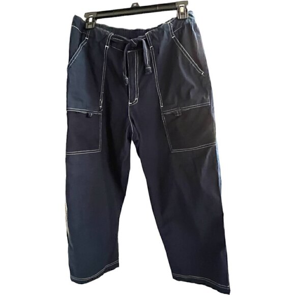 Women's Catalina Navy Utility Gorpcore Crop Track Pants Size Medium 8/10 - Picture 4 of 7